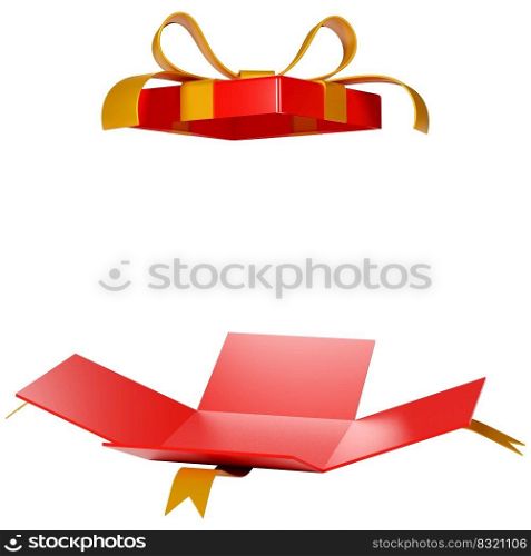 Christmas ornaments isolated with clipping path 3d render