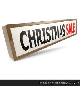 Christmas sale banner image with hi-res rendered artwork that could be used for any graphic design.. Christmas sale banner