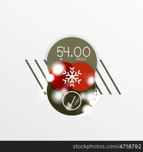 Christmas Sale Paper Stickers. Christmas Sale Paper Stickers