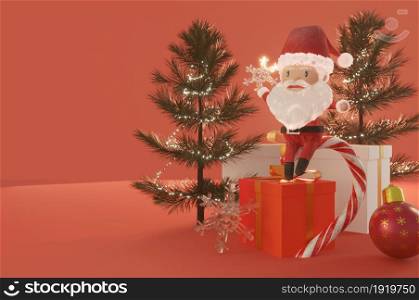 Christmas Sale Promotion Template . Concept shopping online . COPY SPACE for logo and text