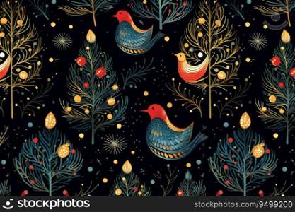 Christmas seamless pattern for fabric texture or wrapping paper.
