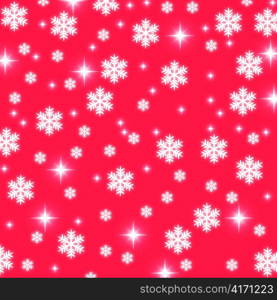 christmas snowflake and stars illustration background