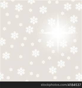 christmas snowflake and stars illustration background