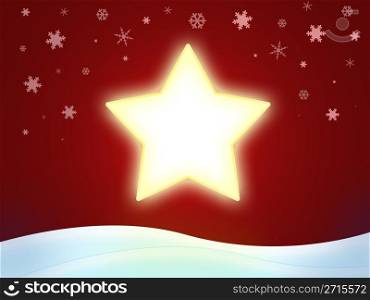 Christmas star illustration