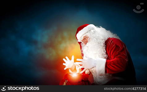 christmas theme with santa