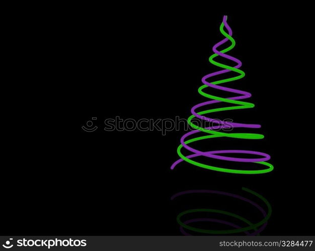 christmas tree. 3d