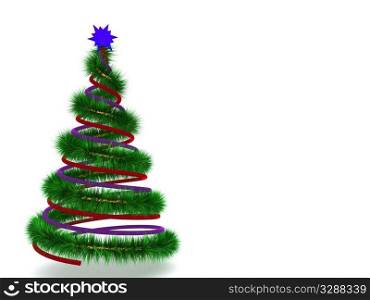 christmas tree. 3d