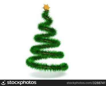 christmas tree. 3d