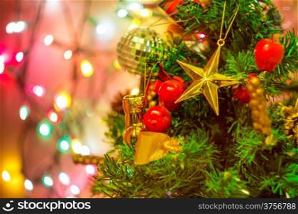 Christmas Tree &amp; Defocused Lights