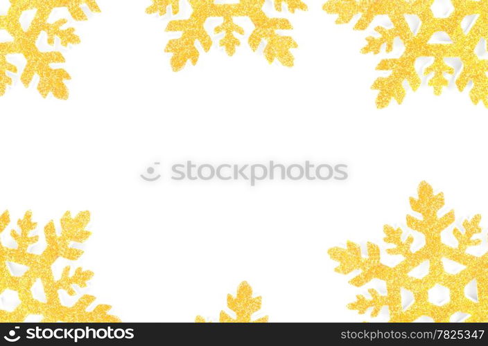 Christmas tree decoration star isolated on white background