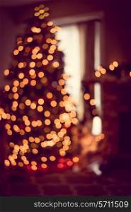Christmas tree lights-bokeh
