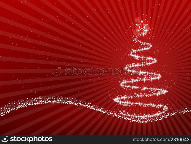 Christmas tree vector illustration background.. Christmas tree vector illustration background