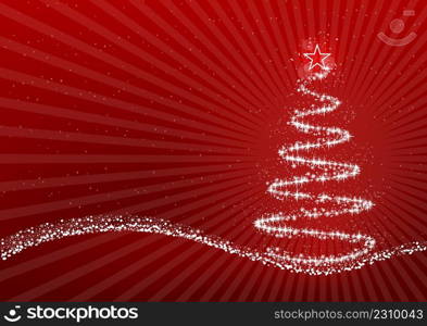 Christmas tree vector illustration background.. Christmas tree vector illustration background