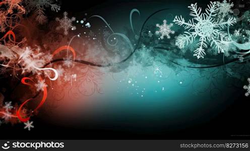 Christmas wallpaper. Colourful ornaments and lights. 