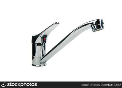 Chrome tap against the background