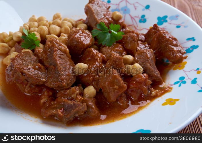 Chtitha Lham ? Lamb in a Red Sauce.Algerian food