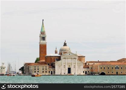Church at the waterfront, Church of San Giorgio Maggiore, Grand Canal, Venice, Italy