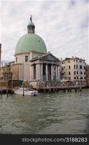 Church at the waterfront, Church of San Simeon Piccolo, Venice, Italy