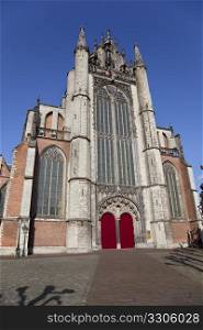 Church building in city of Leiden, Holland