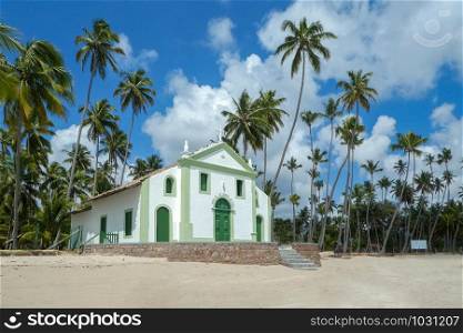 Church by the sea in Tamandare Brazil