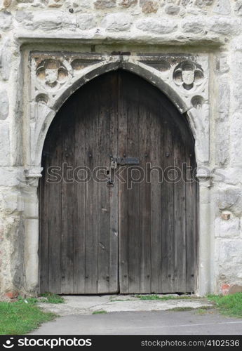 church door at a local town