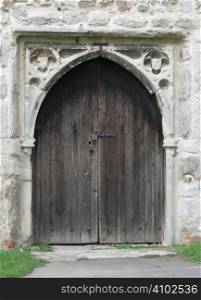 church door at a local town