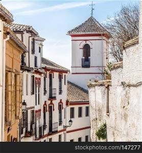 Church in Granada, religious architecture in Andalusia, southern Spain