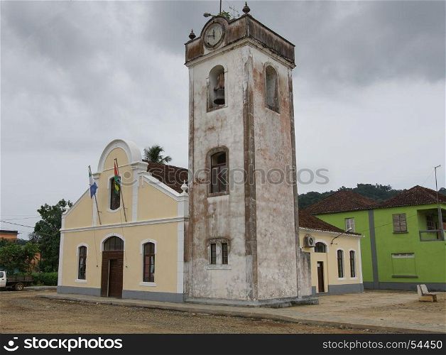 Church in Santo Antonio, Principe Island, Sao Tome and Principe