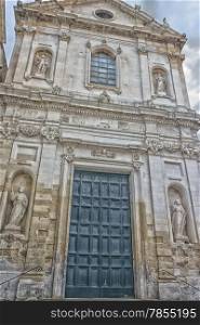 Church in the old town of Lecce in the southern Italy