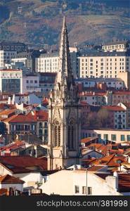 church monument architecture in Bilbao city