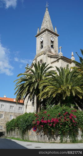 Church of Caldas de Reis on the Camino de Santiago trail, Galicia, Spain