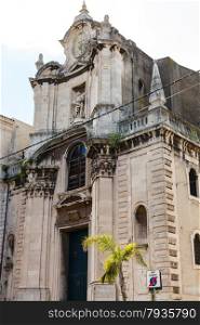Church of Chiesa di San Camillo ai Crociferi in Catania city, Sicily, Italy
