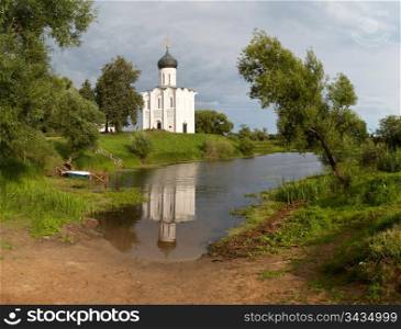Church of Intercession upon Nerl River. (Bogolubovo Vladimir region Golden Ring of Russia) Inscribed in the Wold Heritage List of UNESCO