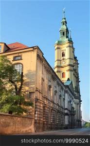 Church of John the Baptist at old town in Legnica, Poland