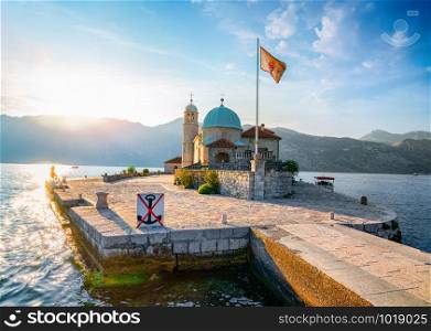 Church Of Our Lady Of The Rocks On Island Near Town Perast, Kotor Bay, Montenegro