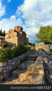 Church of Saint John at Kaneo (Ohrid, Macedonia). Built in the 13th century.