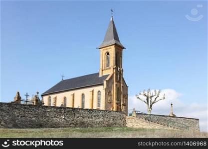Church of Saint Laurent d'Oingt in Beaujolais, France