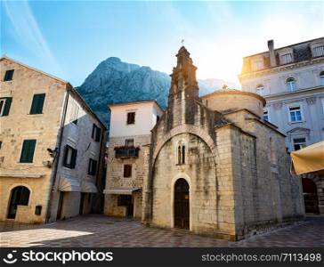 Church of saint Luke in the old town of Kotor