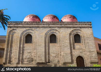 Church of San Cataldo in Palermo, Italy in a beautiful summer day