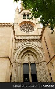 church of Santa Eulalia Majorca in Palma de Mallorca Balearic island spain
