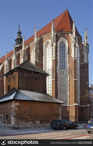 Church of St. Catherine in the Kazimierz Quarter of the city of Krakow in Poland.