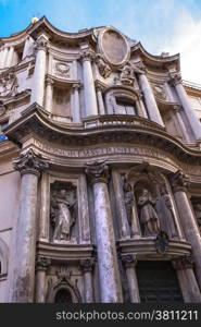 Church of St.. Charles near the four fountains (San Carlo alle Quattro Fontane) in Rome, Italy