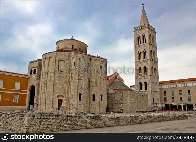 Church of St. Donatus in Zadar, Croatia - traditional mediterranean architecture
