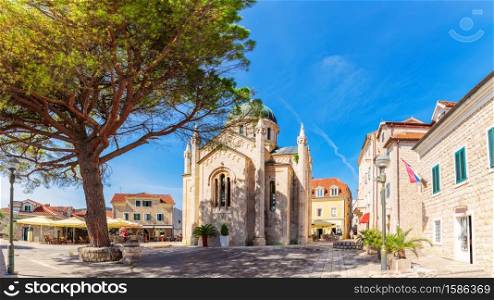 Church of St. Jerome in the old town of Herceg Novi, Montenegro.
