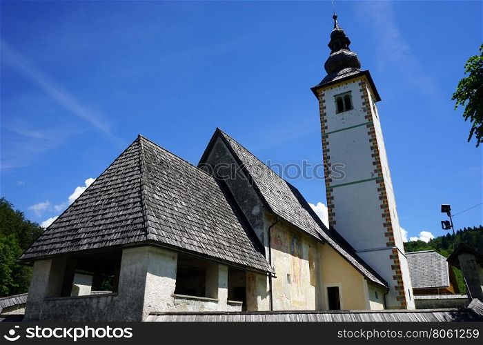 Church of St John the Baptist in Bohinj, Slovenia
