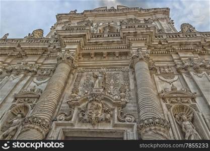 Church of St. John The Baptist in Lecce in the old town of Lecce in the southern Italy (17th century)