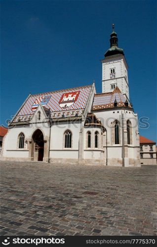 Church of St. Mark in Zagreb, Croatia 