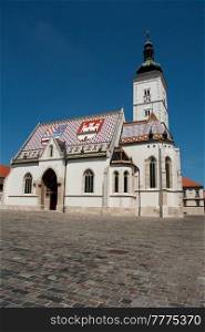 Church of St. Mark in Zagreb, Croatia 