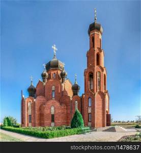 Church of St. Nicholas in Rybakovka, Odessa region, Ukraine, on a sunny summer day. Church of St Nicholas in Rybakovka, Ukraine