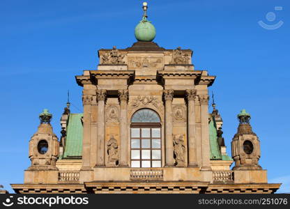 Church of the Assumption of the Blessed Virgin Mary and St. Joseph the Betrothed (Carmelite Church) architectural details in Warsaw, Poland, Baroque and Neoclassical styles.